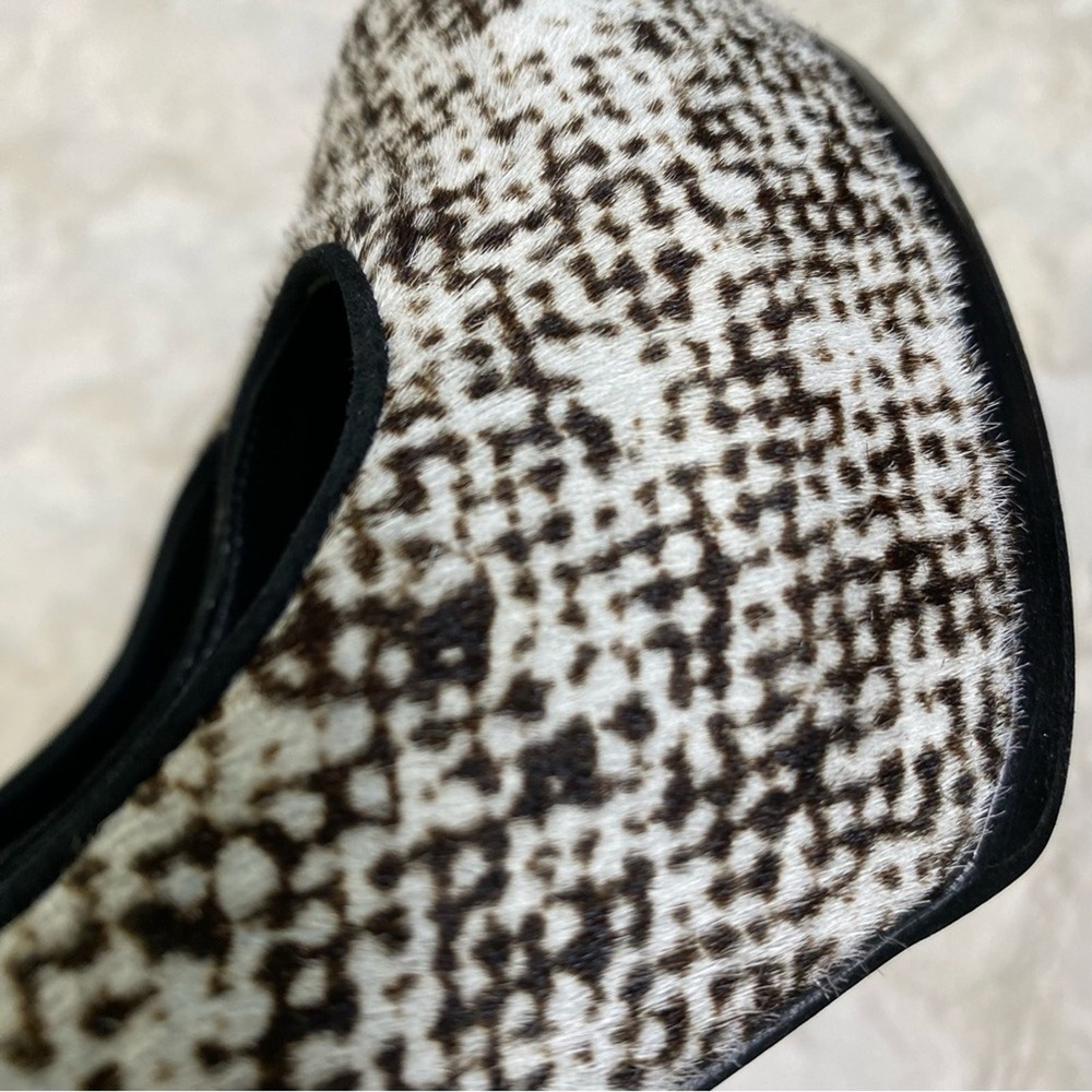 Yves Saint Laurent Tribtoo‎ 105 Ponyhair Platform Pumps Mules Heels Size 37 - Picture 6 of 16
